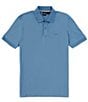 Color:New Light Blue - Image 1 - BOSS Pallas Pima Cotton Short Sleeve Polo Shirt