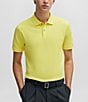 Color:Yellow - Image 1 - BOSS Pallas Short Sleeve Polo Shirt