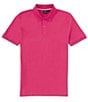 Color:Dark Pink - Image 1 - BOSS Pallas Short Sleeve Polo Shirt