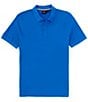 Color:Bright Blue - Image 1 - BOSS Pallas Short Sleeve Polo Shirt