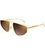 Bottega Veneta Unisex Light Ribbon 59mm Mirrored Navigator Sunglasses - Image 1