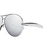 Color:Shiny Silver - Image 3 - Unisex Sardine 64mm Navigator Sunglasses