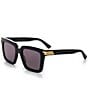 Color:Black - Image 1 - Women's BV1005S 53mm Square Sunglasses