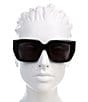 Color:Black - Image 2 - Women's BV1030S 52mm Square Sunglasses