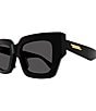 Color:Black - Image 3 - Women's BV1212S 52mm Square Sunglasses