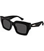 Color:Black - Image 1 - Women's BV1212S 52mm Square Sunglasses