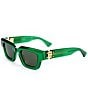 Color:Bottega Veneta Green - Image 1 - Women's BV1230S 49mm Square Sunglasses