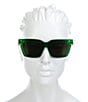 Color:Bottega Veneta Green - Image 2 - Women's BV1242S 53mm Square Sunglasses