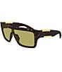 Bottega Veneta Women's Dash Ribbon 99mm Shield Sunglasses - Image 1