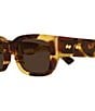 Bottega Veneta Unisex Intrecciato Wirecore 52mm Rectangle Sunglasses - Image 3