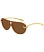 Bottega Veneta Women's Knot 58mm Navigator Sunglasses - Image 6