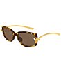 Bottega Veneta Women's Knot 59mm Geometric Sunglasses - Image 4