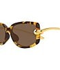 Bottega Veneta Women's Knot 59mm Geometric Sunglasses - Image 6