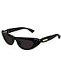 Bottega Veneta Women's Mini Curvy 51mm Cat Eye Sunglasses - Image 4