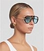 Bottega Veneta Women's Unapologetic 63mm Geometric Sunglasses - Image 3