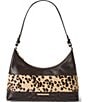 BRAHIMIN Olivia Espresso Natrona Collection Animal Print Shoulder Bag - Image 1