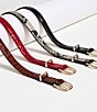 BRAHMIN 0.75#double; Classic Croco Embossed Leather Belt, Color:Pecan - Image 4
