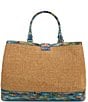 BRAHMIN Abloom Collection Denise Raffia Satchel Bag - Image 2