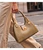 BRAHMIN Adrian Olive Bachata Collection Satchel Bag - Image 5