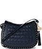 BRAHMIN Alamere Collection Navy Shayna Crossbody Bag, Color:Navy - Image 2