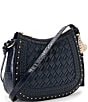 BRAHMIN Alamere Collection Navy Shayna Crossbody Bag, Color:Navy - Image 4