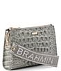 BRAHMIN Alden Road Collection Adia Wristlet, Color:Dove - Image 4
