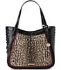 BRAHMIN Aliza Calgary Collection Ocelot Animal Print Tote Bag - Image 1