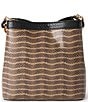BRAHMIN Amelia Anise Collection Multi Snake Print Mod Mini Resin Chain Handle Bucket Bag - Image 2