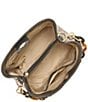 BRAHMIN Amelia Anise Collection Multi Snake Print Mod Mini Resin Chain Handle Bucket Bag - Image 3