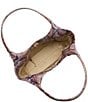 BRAHMIN Ametrine Collection Snakeskin Dewberry Melora Tote Bag, Color:Dewberry - Image 3