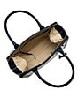 BRAHMIN Anchor Cirrus Melbourne Collection Contrast Trim Caroline Satchel, Color:Anchor - Image 3