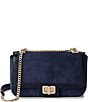 BRAHMIN Angora Collection Navy Hallie Crossbody Bag, Color:Navy - Image 1