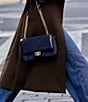 BRAHMIN Angora Collection Navy Hallie Crossbody Bag, Color:Navy - Image 5