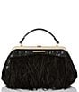 Color:Black - Image 1 - Arabesque Collection Black Emmett Feather Crossbody Bag