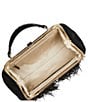 Color:Black - Image 3 - Arabesque Collection Black Emmett Feather Crossbody Bag