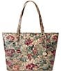 BRAHMIN Asher Melbourne Collection Heirloom Floral Garden Medium Tote Bag - Image 1