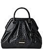 BRAHMIN Audrey Rose Satchel Bag, Color:Black - Image 1