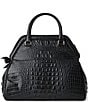 BRAHMIN Audrey Rose Satchel Bag, Color:Black - Image 2
