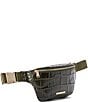 BRAHMIN Baize Collection Matcha Green Hollis Compact Belt Bag, Color:Matcha Green - Image 4