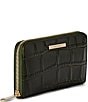 BRAHMIN Baize Collection Matcha Green Suri Wallet, Color:Matcha Green - Image 4