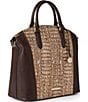 BRAHMIN Berryline Collection Ganache Large Duxbury Satchel Bag, Color:Ganache - Image 4