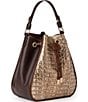 BRAHMIN Berryline Collection Ganache Melinda Bucket Bag, Color:Ganache - Image 4