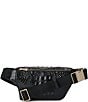 BRAHMIN Black Hollis Compact Belt Bag, Color:Black - Image 2