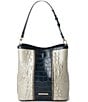 BRAHMIN Boreal Collection Celina Multi Croc Bucket Bag - Image 1