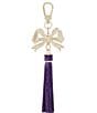 BRAHMIN Bow Charm Tassel, Color:Royal Purple - Image 1