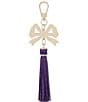 BRAHMIN Bow Charm Tassel, Color:Royal Purple - Image 2