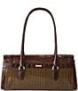 BRAHMIN Brixton Collection Tan Dayan Satchel Bag, Color:Tan - Image 2
