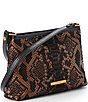 BRAHMIN Bronze Captivate Collection Lorelei Snake Embossed Shoulder Bag, Color:Bronze Captivate - Image 4