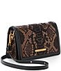 BRAHMIN Bronze Captivate Collection Minuette Snake Embossed Crossbody Bag, Color:Bronze Captivate - Image 4