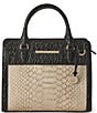 BRAHMIN Cami Breckenridge Collection Multi Croc Snake Embossed Satchel Bag - Image 1